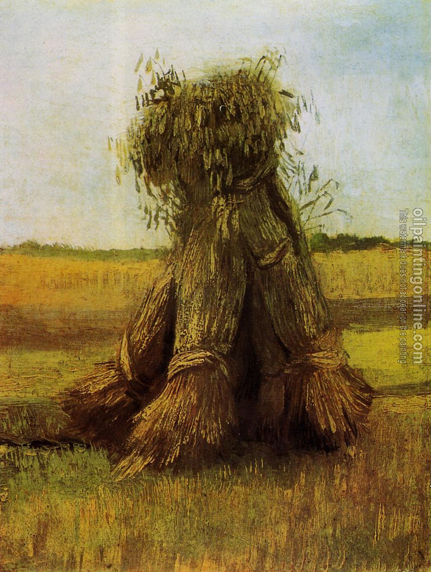 Gogh, Vincent van - Sheaves of Wheat in a Field